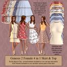 Genesis 2 Female RaRa Skirt & Top