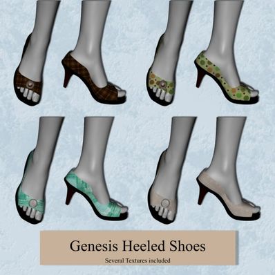 Genesis Buttoned Heeled Shoes