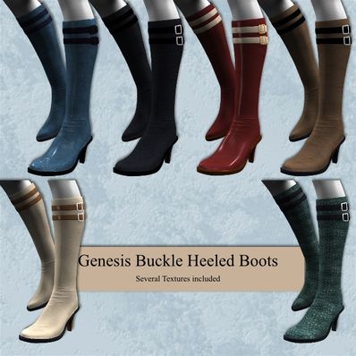 Genesis Buckle Heeled Boots