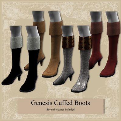 Genesis Cuffed Heeled Boots