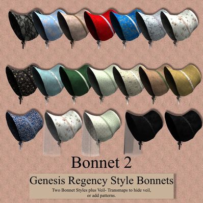 Genesis Regency Style Bonnets Part 2 Genesis Regency Style Bonnets Part 2