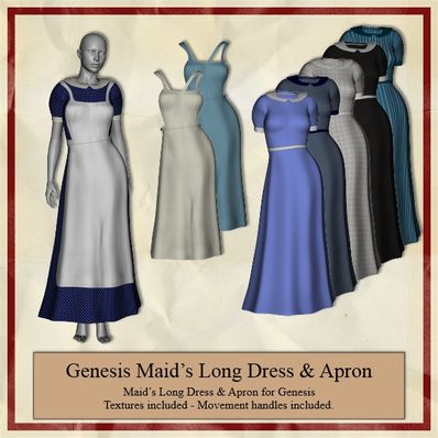Genesis Maid's Long Dress & Apron