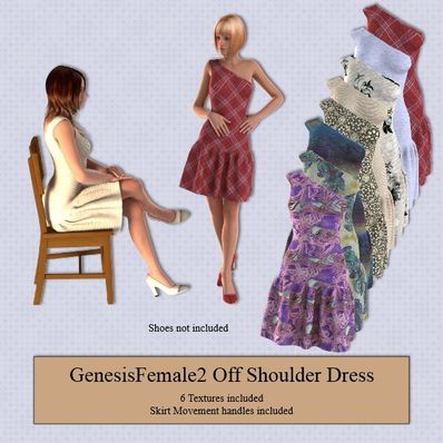 Genesis 2 Female Off Shoulder Dress Genesis 2 Female Off Shoulder Dress