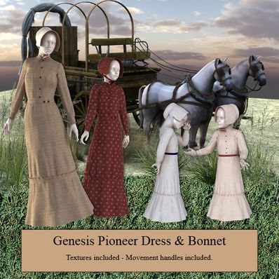 Genesis Pioneer Dress & Bonnet Genesis Pioneer Dress & Bonnet