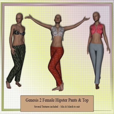 Genesis 2 Female Hipster Pants & Top Genesis 2 Female Hipster Pants & Top