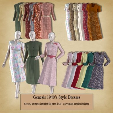 Genesis 1940's Dresses