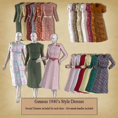 Genesis 1940's Dresses Genesis 1940's Dresses
