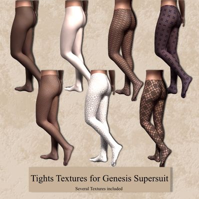 Tights Textures for Genesis Supersuit