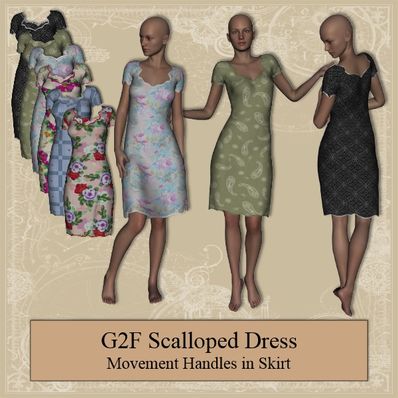 G2F Scalloped Dress