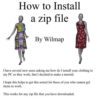 How to Install a zip file - Word Format