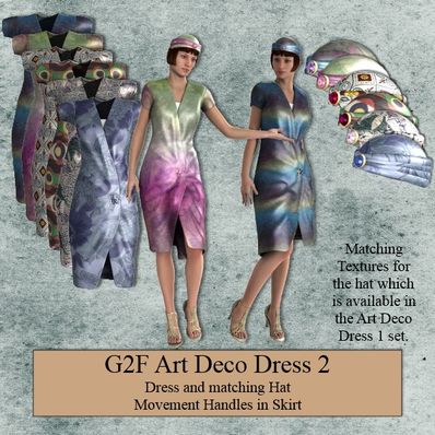 Art Deco Dress 2 for G2F