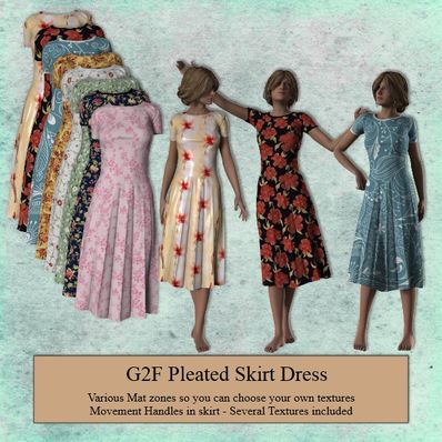 G2F Pleated Skirt Dress