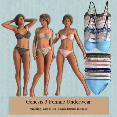 daz genesis 3 female panties