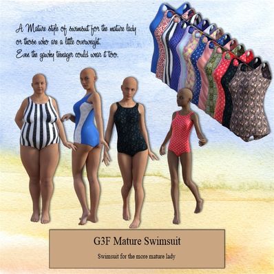 Mature Swimsuit for Genesis 3 Female