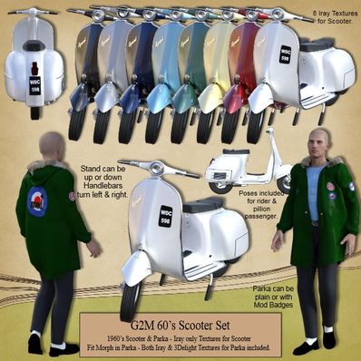 G2M 60's Scooter Set G2M 60's Scooter Set