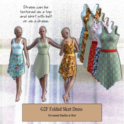 G2F Folded Skirt Dress