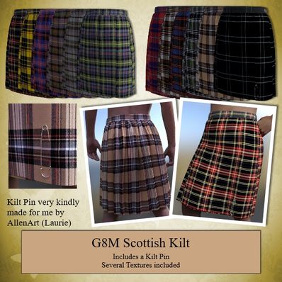 GENESIS 8 Male Scottish Kilt