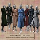 Genesis Knitted Cowl Dress