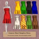 Genesis Short Strapless Dress