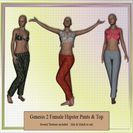 Genesis 2 Female Hipster Pants & Top