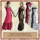 Genesis Long Frilled Gown