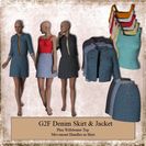 Denim Skirt & Jacket for G2F