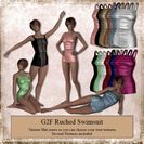 Ruched Swimsuit for Genesis 2 Female