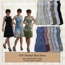 Pleated Skirt Dress for G3F